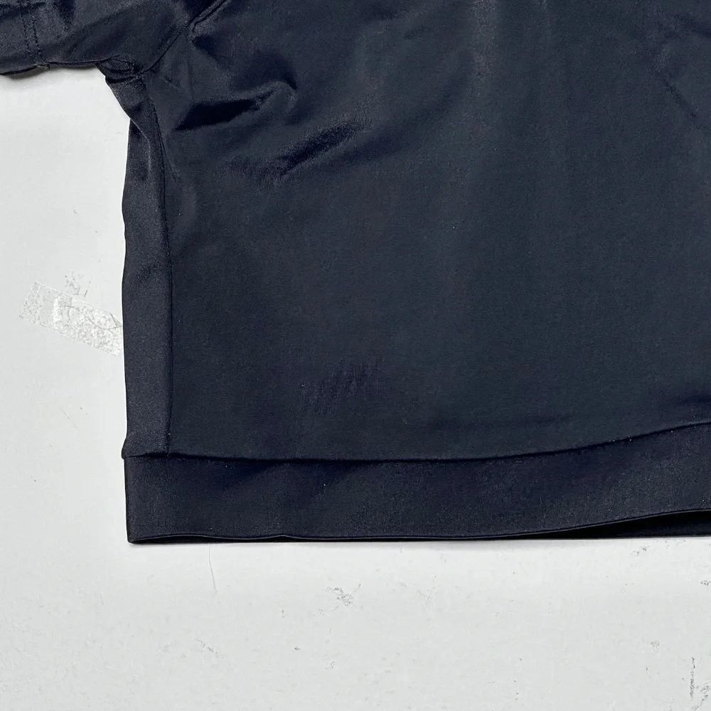 Theatricals Classwear black Zip Mock Neck Short Sleeve Dance Crop Top